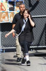 BILLIE EILISH Arrives at Jimmy Kimmel Live! in Hollywood 09/03/2024