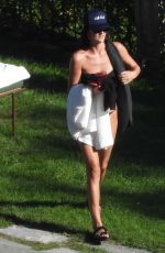BROOKE SANSONE in Black Bikini in Moltrasio 09/15/2024