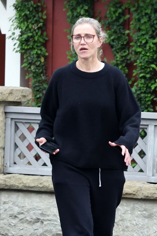 CAMERON DIAZ Leaves a Pharmacy Cafe in Santa Barbara 09/28/2024