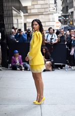 CAMILA ALVES Arrives at Carolina Herrera Spring 2024 Fashion Show at New York Fashion Week 09/09/2024