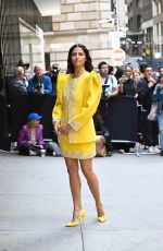 CAMILA ALVES Arrives at Carolina Herrera Spring 2024 Fashion Show at New York Fashion Week 09/09/2024