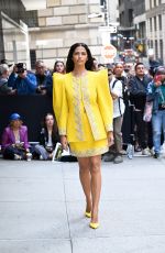 CAMILA ALVES Arrives at Carolina Herrera Spring 2024 Fashion Show at New York Fashion Week 09/09/2024