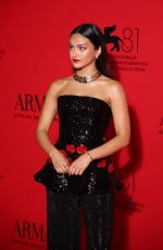 CAMILA MENDES at Armani Beauty Dinner Photocall at 81st Venice International Film Festival 08/31/2024