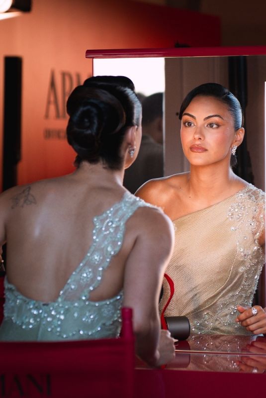 CAMILA MENDES Getting Ready for Babygirl Premiere in Venice, August 2024
