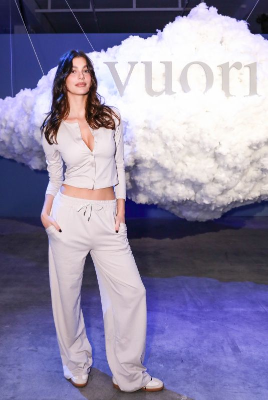 CAMILA MORRONE at Vuori Celebrates Dreamknit Collection Show in New York 09/26/2024