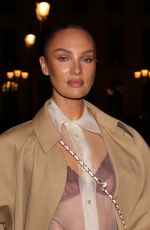 CANDICE SWANEPOEL Leaves Schiaparelli Show at Paris Fashion Week 09/26/2024