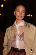 CANDICE SWANEPOEL Leaves Schiaparelli Show at Paris Fashion Week 09/26/2024