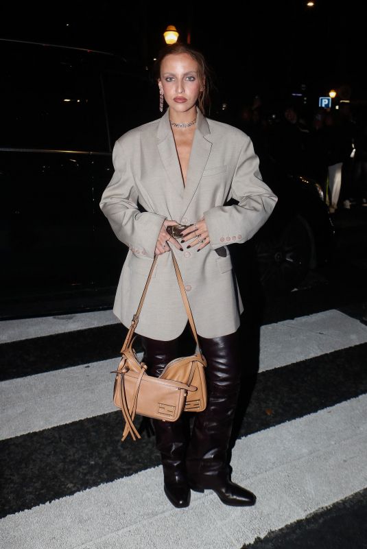 CARLA GINOLA Arrives at Messika Show at Paris Fashion Week 09/26/2024