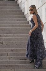 CAROLINA DIAS Arrives at Andreadamo Fashion Show at Milan Fashion Week 09/22/2024