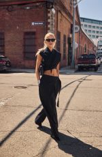 CAROLINE DAUR  Arrives at Cos Fashion Show at New York Fashion Week 09/10/2024