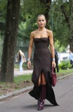 CAROLINE DAUR Arrives at Gucci Spring/Summer 2025 Fashion Show at Milan Fashion Week 09/20/2024