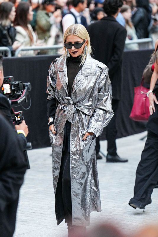 CAROLINE DAUR Arrives at Isabel Marant Fashion Show at Paris Fashion Week 09/29/2024