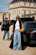 CAROLINE DAUR Arrives at Loewe Fashion Show at Paris Fashion Week 09/27/2024