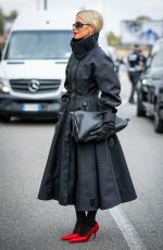 CAROLINE DAUR Arrives at Prada Fashion Show at Milan Fashion Week 09/19/2024
