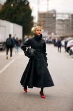 CAROLINE DAUR Arrives at Prada Fashion Show at Milan Fashion Week 09/19/2024