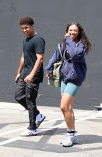 CHANDLER KINNEY Leaves Dancing With The Stars Practice in Los Angeles 09/14/2024