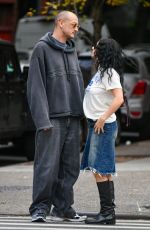 CHARLI XCX and George Daniel Out in New York 09/24/2024