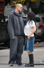 CHARLI XCX and George Daniel Out in New York 09/24/2024