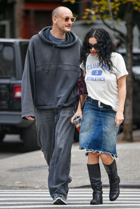 CHARLI XCX and George Daniel Out in New York 09/24/2024