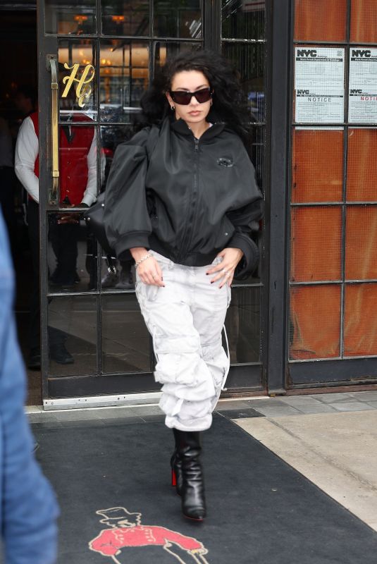 CHARLI XCX Leaves Bowery Hotel in New York 09/25/2024