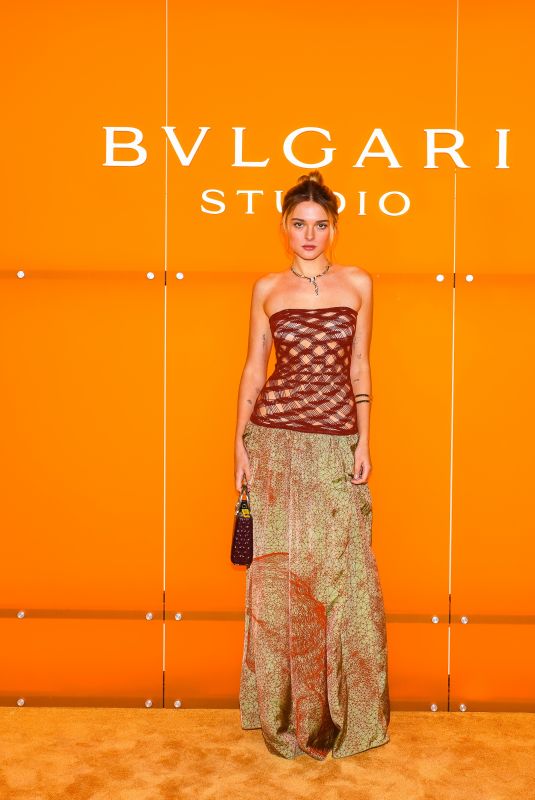 CHARLOTTE LAWRENCE at Bulgari Studio Party in New York 09/04/2024