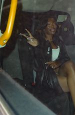 CHELSEA LAZKANI Night Out with Vas J Morgan at Novikov in London 09/15/2024