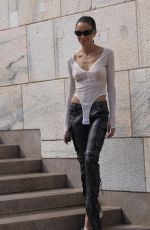 CHIARA BIASI Arrives at Andreadamo Fashion Show at Milan Fashion week 09/22/2024