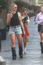 CHIARA FERRAGNI in Denim Shorts Out on Via della Spiga in Milan 09/03/2024