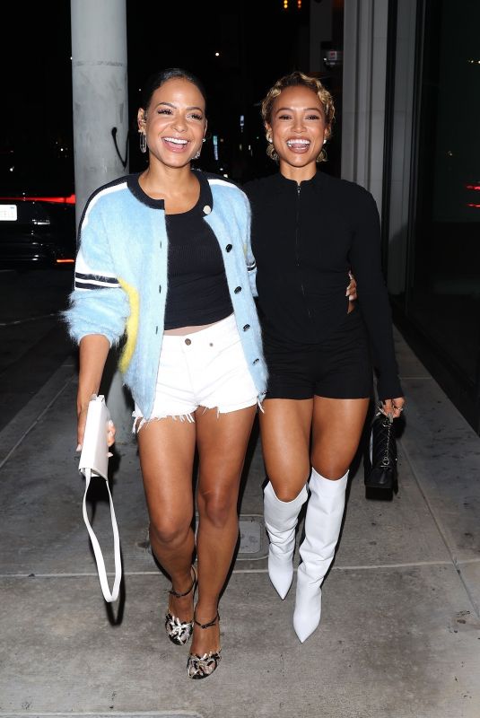 CHRISTINA MILIAN and KARRUECHE TRAN Out for a Dinner at Catch 09/14/2024