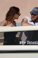 CHRISTINE CENTENERA and Joel Edgerton Out on Grand Canal in Venice 09/03/2024