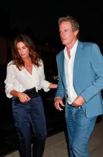 CINDY CRAWFORD and Rande Gerber Out for Dinner at Giorgio Baldi in Santa Monica 09/12/2024