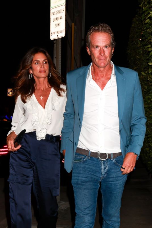CINDY CRAWFORD and Rande Gerber Out for Dinner at Giorgio Baldi in Santa Monica 09/12/2024
