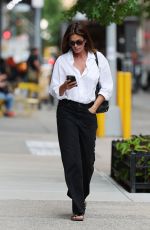 CINDY CRAWFORD Heading to Dry Bar for a Blowout in New York 09/18/2024