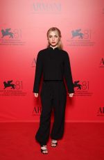 CLARA GALLE at Armani Beauty Dinner Photocall at 81st Venice International Film Festival 08/31/2024