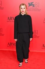 CLARA GALLE at Armani Beauty Dinner Photocall at 81st Venice International Film Festival 08/31/2024