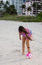 CLAUDIA ROMANI at a Beach in Miami 09/16/2024