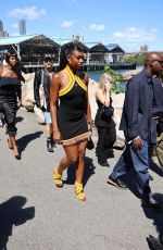 COCO JONES Arrives at Off-White Show at New York Fashion Week 09/08/2024