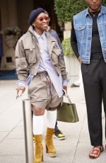 CYNTHIA ERIVO Leaves Her Hotel at Paris Fashion Week 09/29/2024