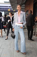 DAIANE SODRE Arrives at Alexander Wang Show at New York Fashion Week 09/08/2024
