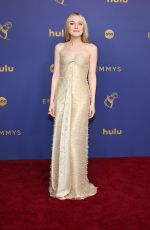 DAKOTA FANNING at 76th Emmy Awards at Peacock Theatre in Los Angeles 09/15/2024