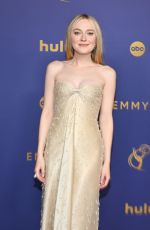 DAKOTA FANNING at 76th Emmy Awards at Peacock Theatre in Los Angeles 09/15/2024