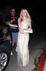 DAKOTA FANNING Leaves Lalo Tequila Emmy After-party in West Hollywood 09/15/2024