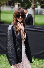 DAKOTA JOHNSON Arrives at Gucci Show at Milan Fashion Week 09/20/2024