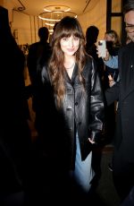 DAKOTA JOHNSON Heading to Gucci Afterparty at Milan Fashion Week 09/20/2024