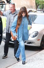 DAKOTA JOHNSON in Double Denim Out and About in New York 09/04/2024