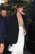 DAKOTA JOHNSON Leaves Her Hotel for Kering Event in New York 09/09/2024