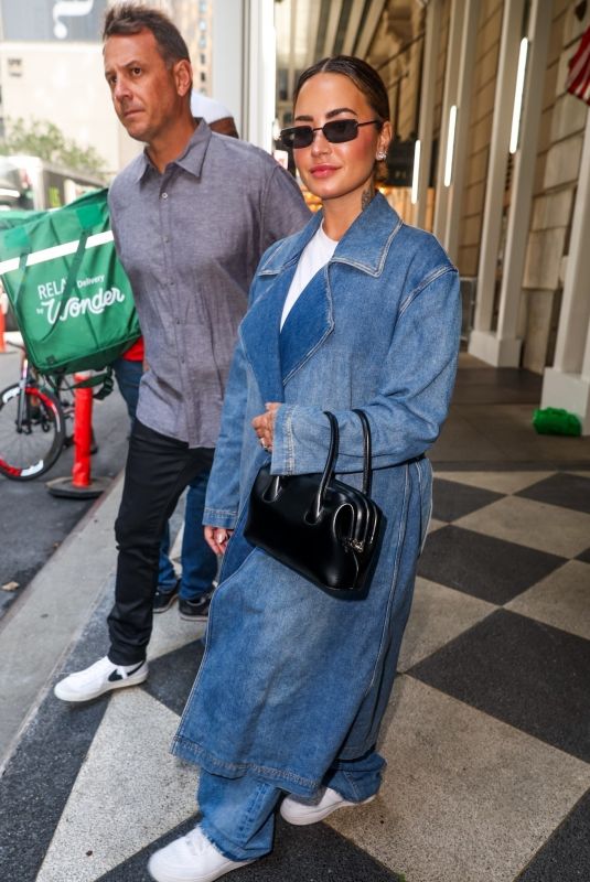 DEMI LOVATO Leaves Her Hotel in New York 09/20/2024