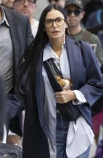 DEMI MOORE Arrives in Toronto 09/04/2024