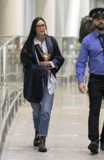 DEMI MOORE Arrives in Toronto 09/04/2024