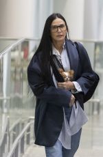 DEMI MOORE Arrives in Toronto 09/04/2024